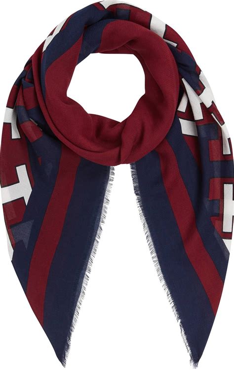 tommy hilfiger damen schal tuch print scarf|tommy hilfiger bucket hat men's.